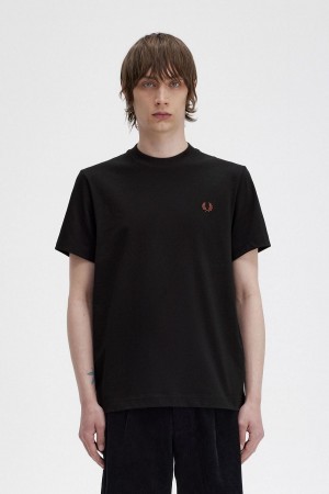 Fred Perry Rave Graphic T-shirts Herren Schwarz | FCHHY52942