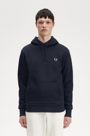 Fred Perry Tape Detail Mit Kapuze Sweatshirts Herren Navy | CHXMI24380