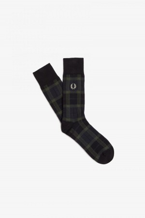 Fred Perry Tartan Socken Accessories Grün Hell | CHEAH84185