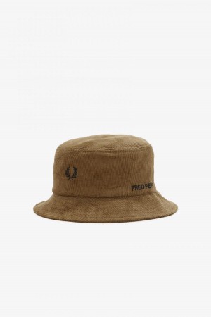Fred Perry Waffle Cord Bucket Hut Accessories Schwarz | CHJVR40948