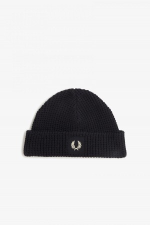 Fred Perry Waffle Knit Mütze Accessories Dunkel | CHEGJ13237