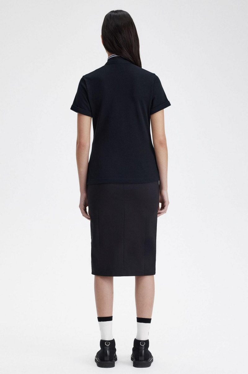 Fred Perry Amy Fred Perry Polo Shirts Damen Schwarz | PCHER68531