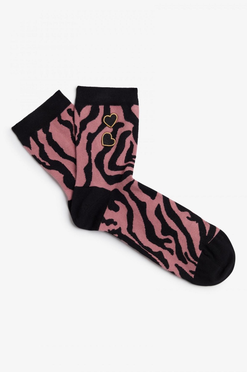 Fred Perry Amy Print Socken Accessories Rosa Rosa | CHNEJ92758