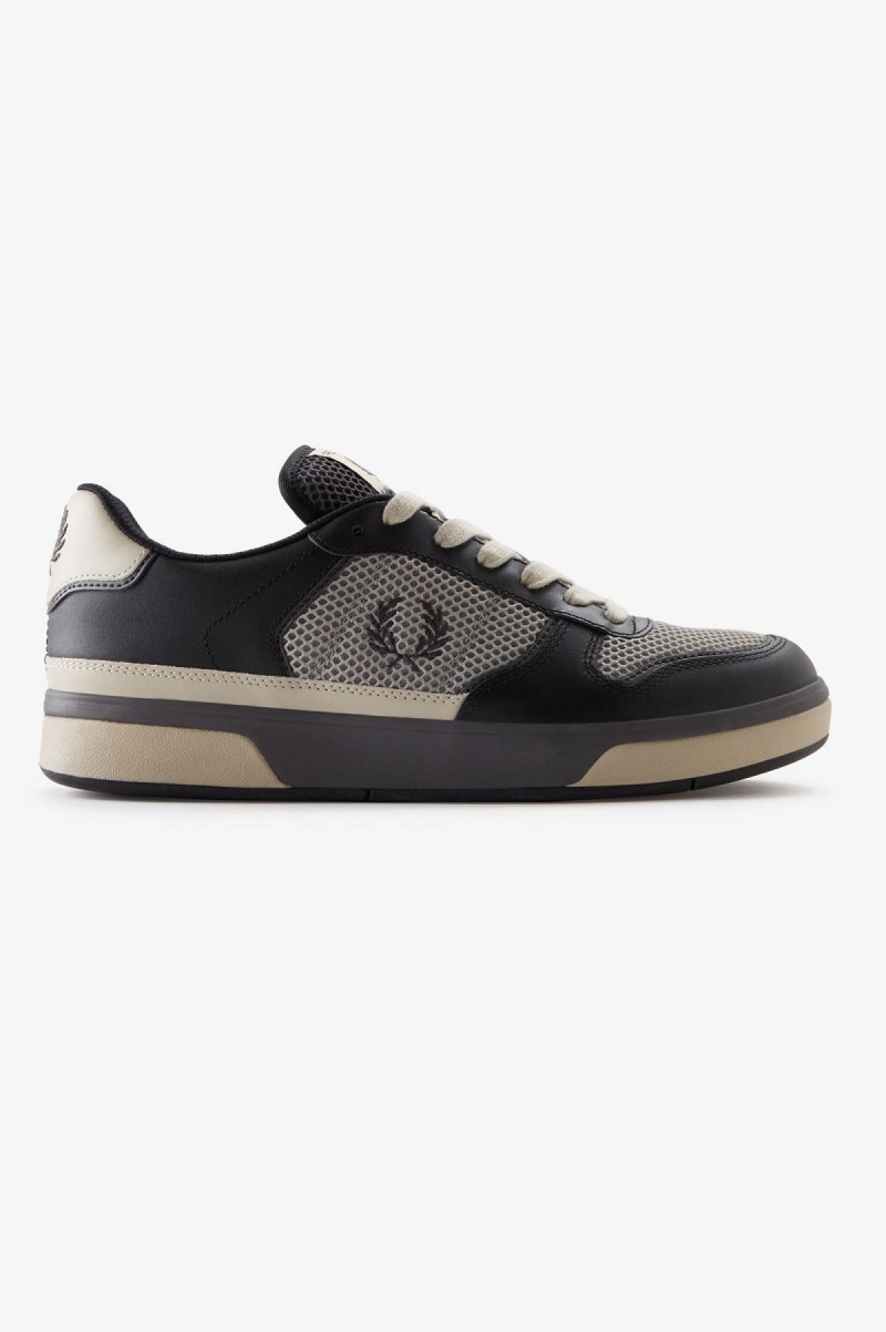 Fred Perry B300 Schuhe Herren Schwarz | SCHNY86484