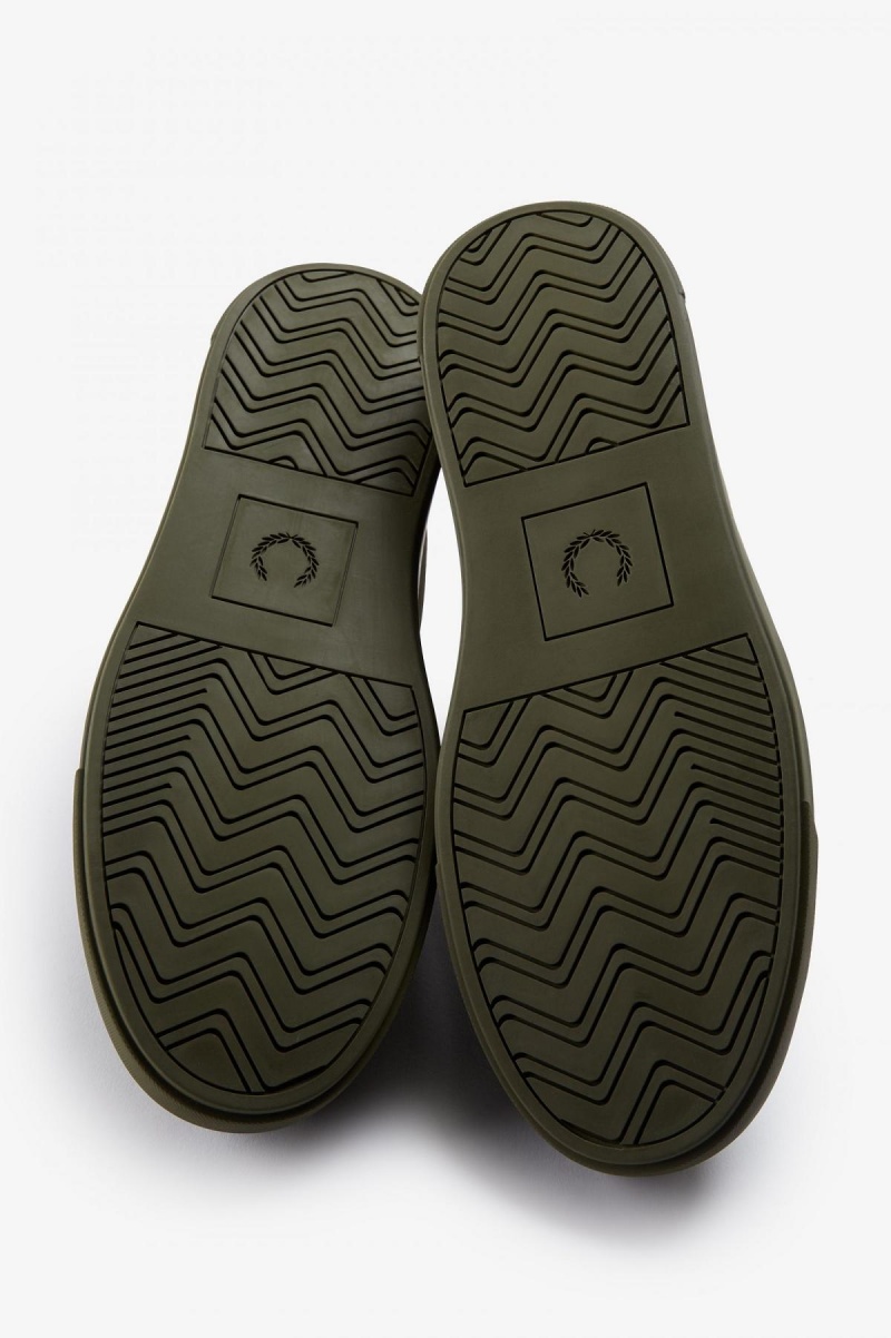 Fred Perry B71 Schuhe Herren Grün Gold | CHXBR95016