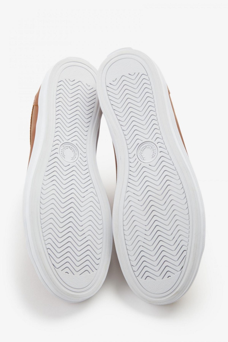Fred Perry Baseline Schuhe Herren Tan | XCHBH58750