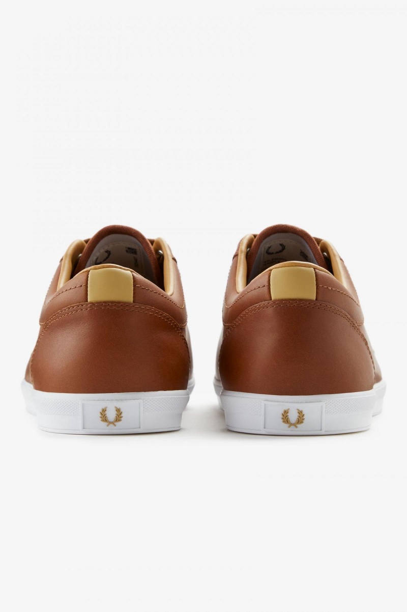 Fred Perry Baseline Schuhe Herren Tan | XCHBH58750