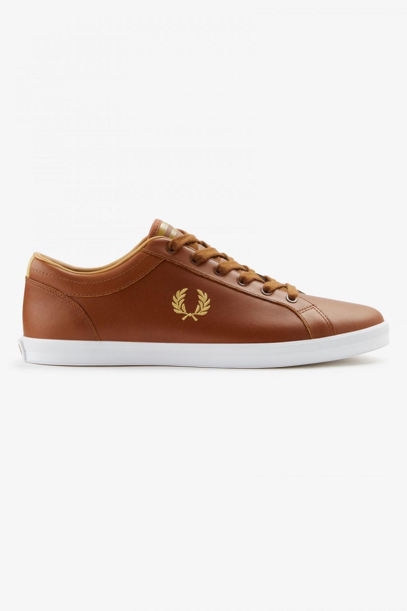 Fred Perry Baseline Schuhe Herren Tan | XCHBH58750
