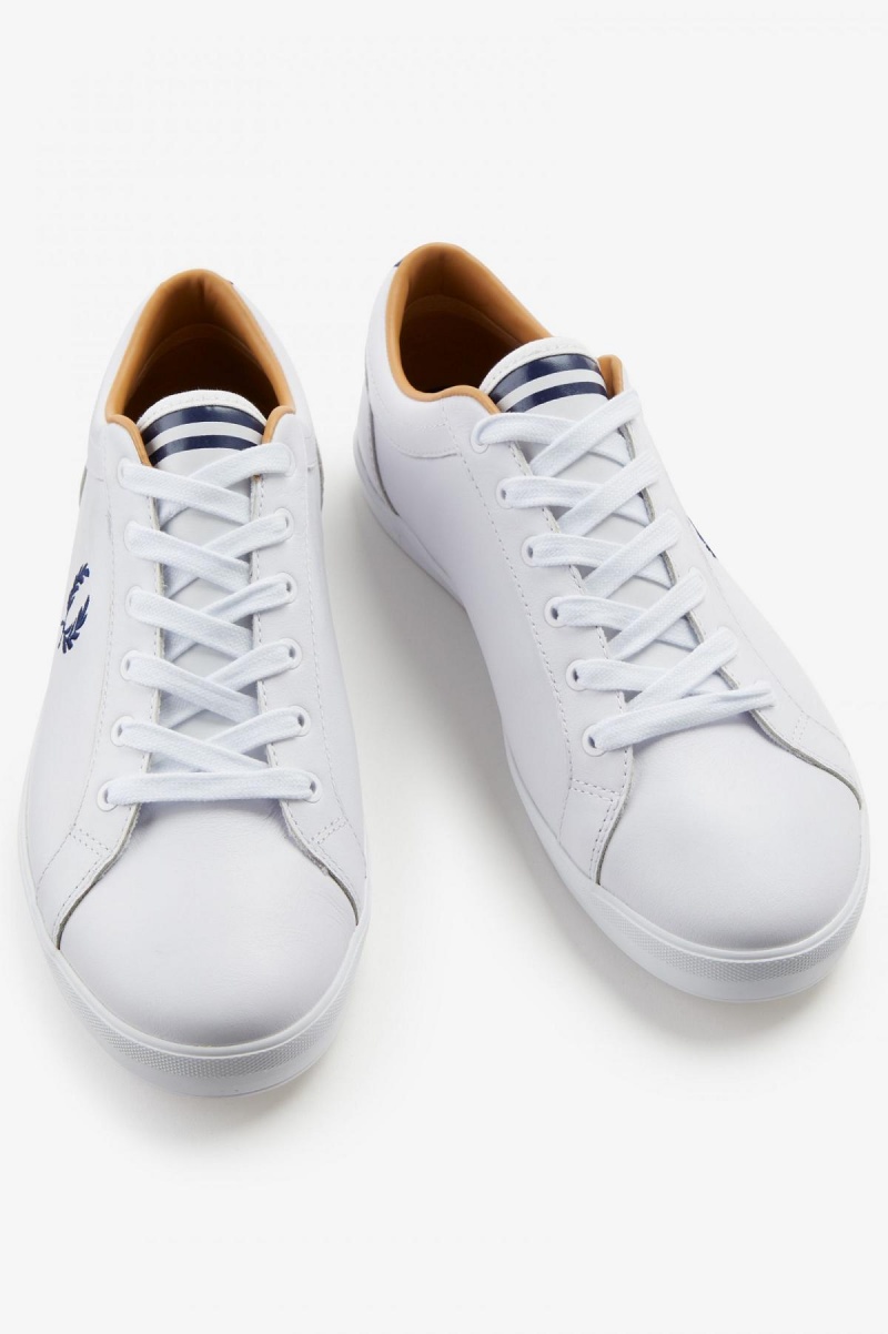 Fred Perry Baseline Schuhe Herren Weiß | CHCIF28804