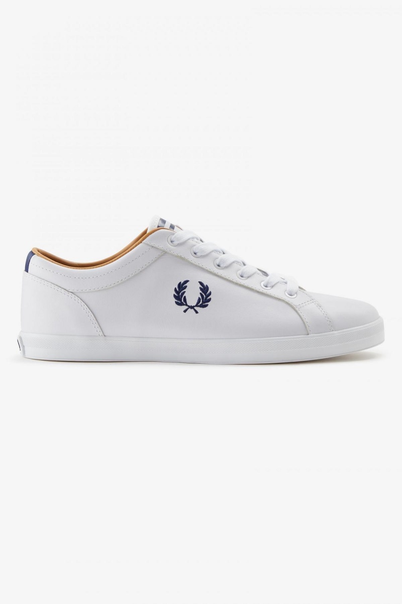 Fred Perry Baseline Schuhe Herren Weiß | CHCIF28804