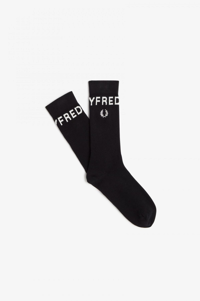 Fred Perry Bold Tipped Socken Accessories Schwarz | CHJKU12907