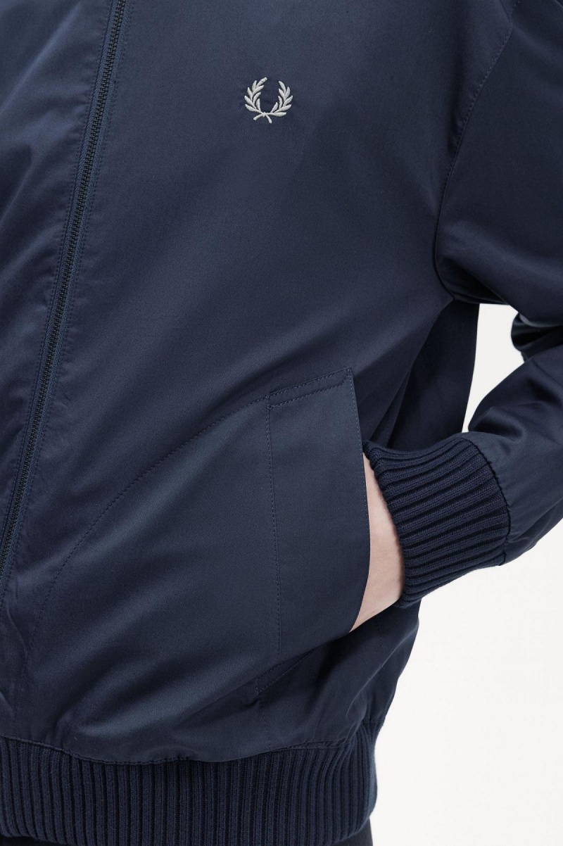 Fred Perry Bomber Mäntel Herren Navy | CHXMI93089