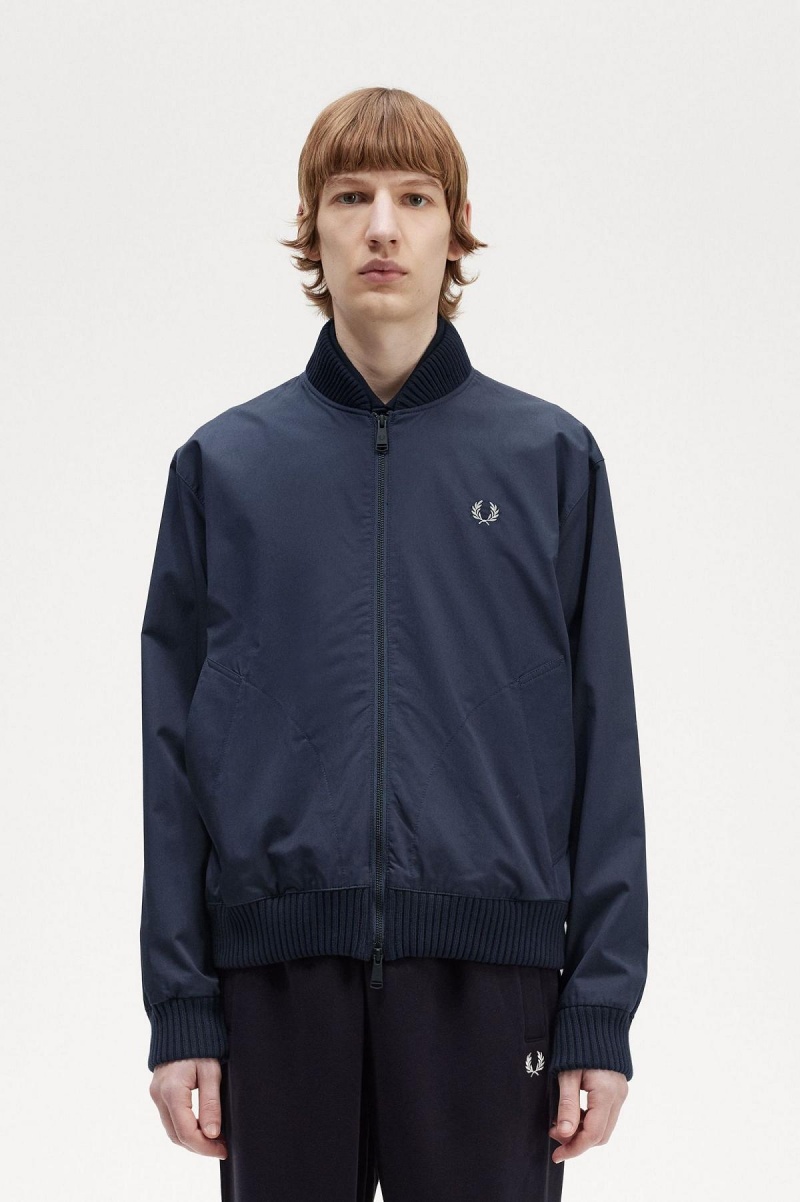 Fred Perry Bomber Mäntel Herren Navy | CHXMI93089