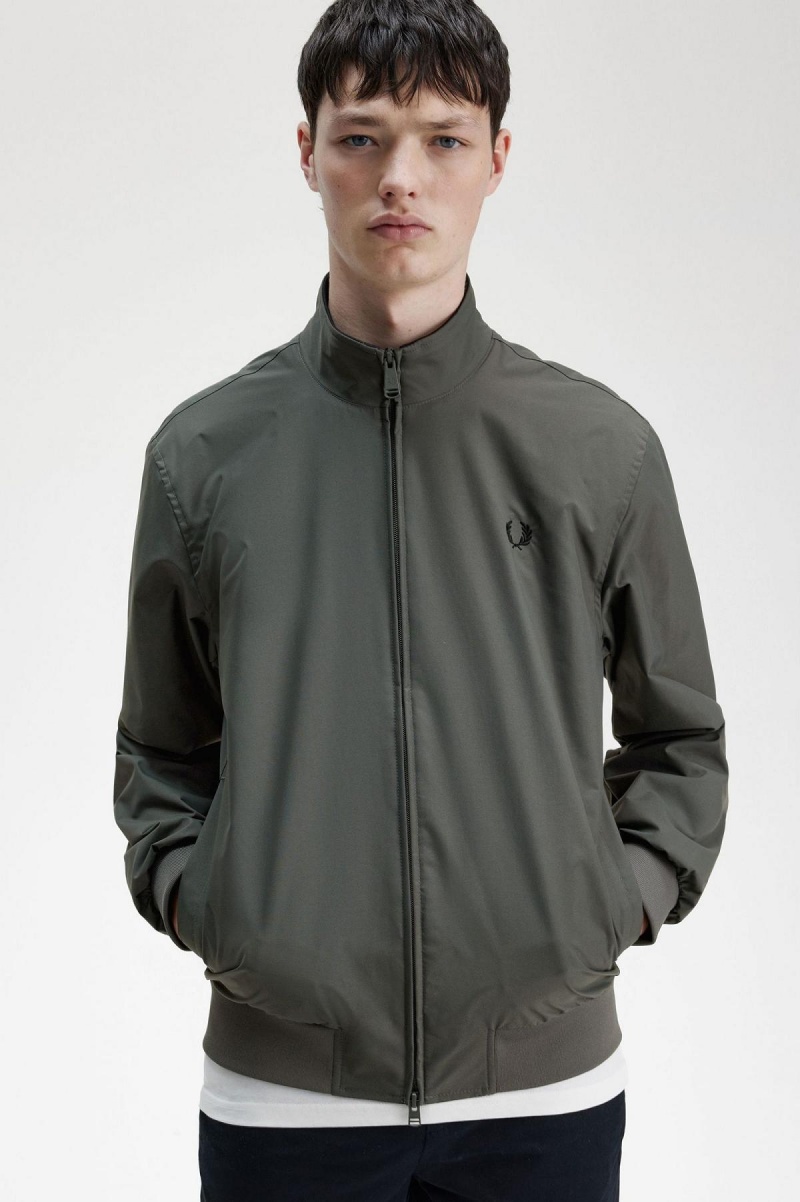 Fred Perry Brentham Mäntel Herren Grün | SCHNY68326