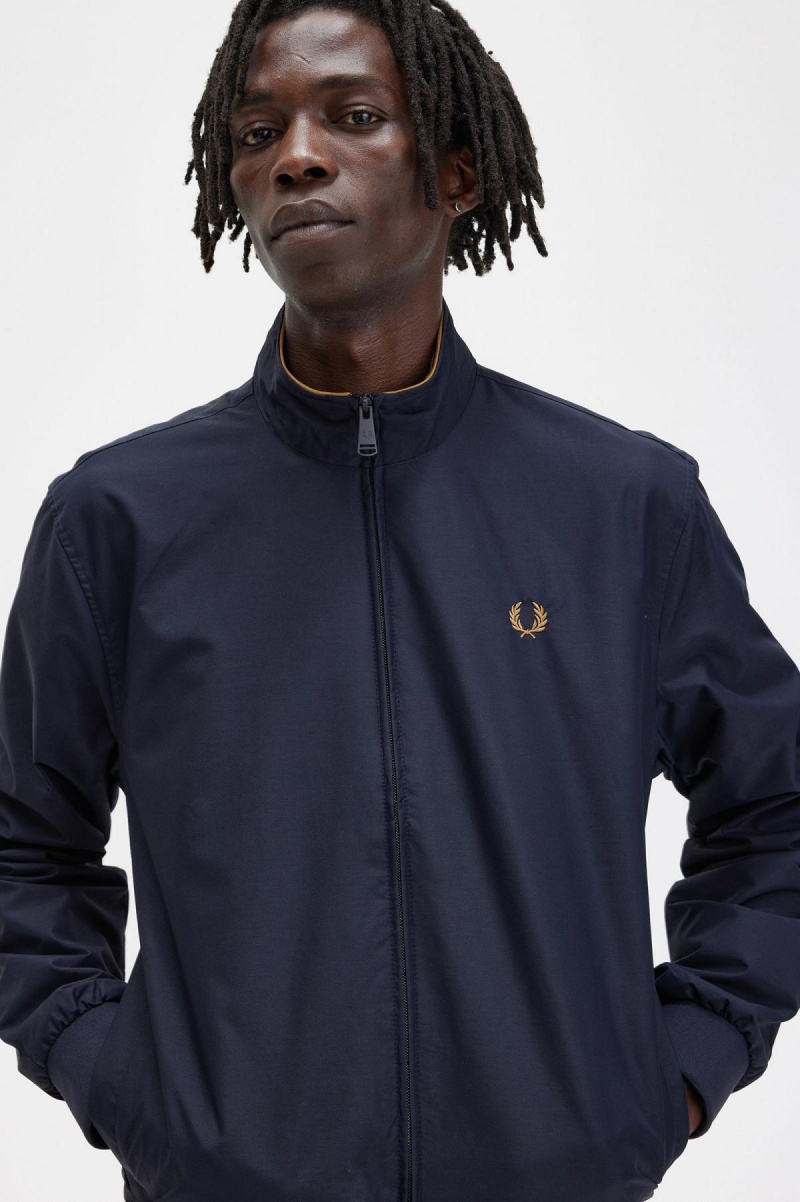 Fred Perry Brentham Mäntel Herren Navy | CHJZR71573
