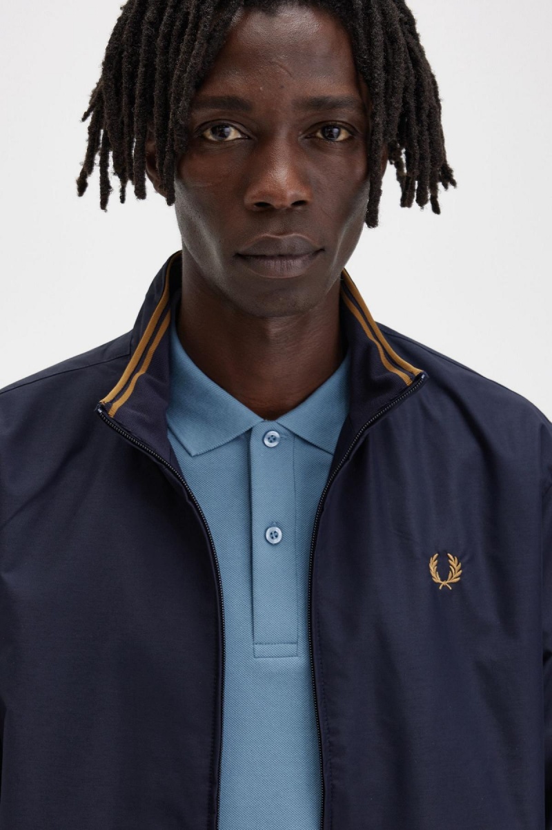 Fred Perry Brentham Mäntel Herren Navy | CHJZR71573