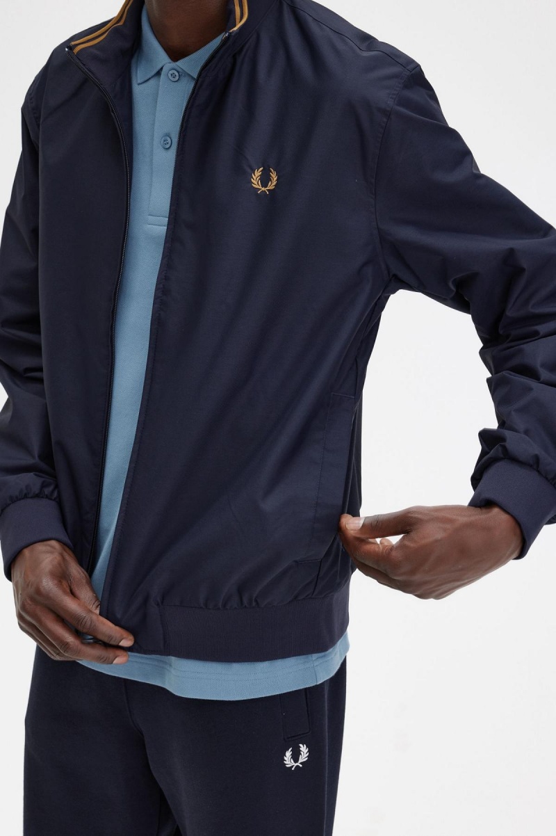 Fred Perry Brentham Mäntel Herren Navy | CHJZR71573