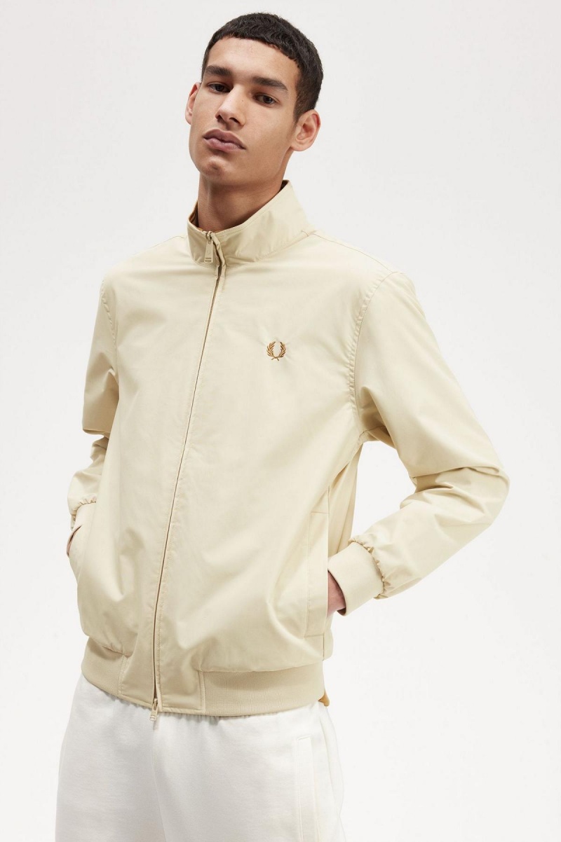 Fred Perry Brentham Mäntel Herren Oatmeal | FCHHY58309