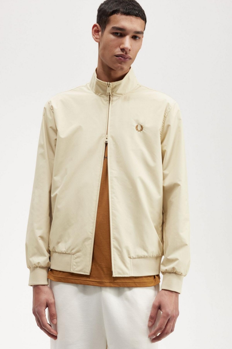 Fred Perry Brentham Mäntel Herren Oatmeal | FCHHY58309