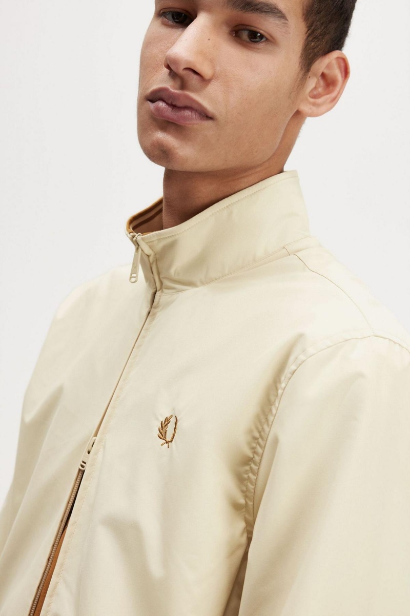 Fred Perry Brentham Mäntel Herren Oatmeal | FCHHY58309