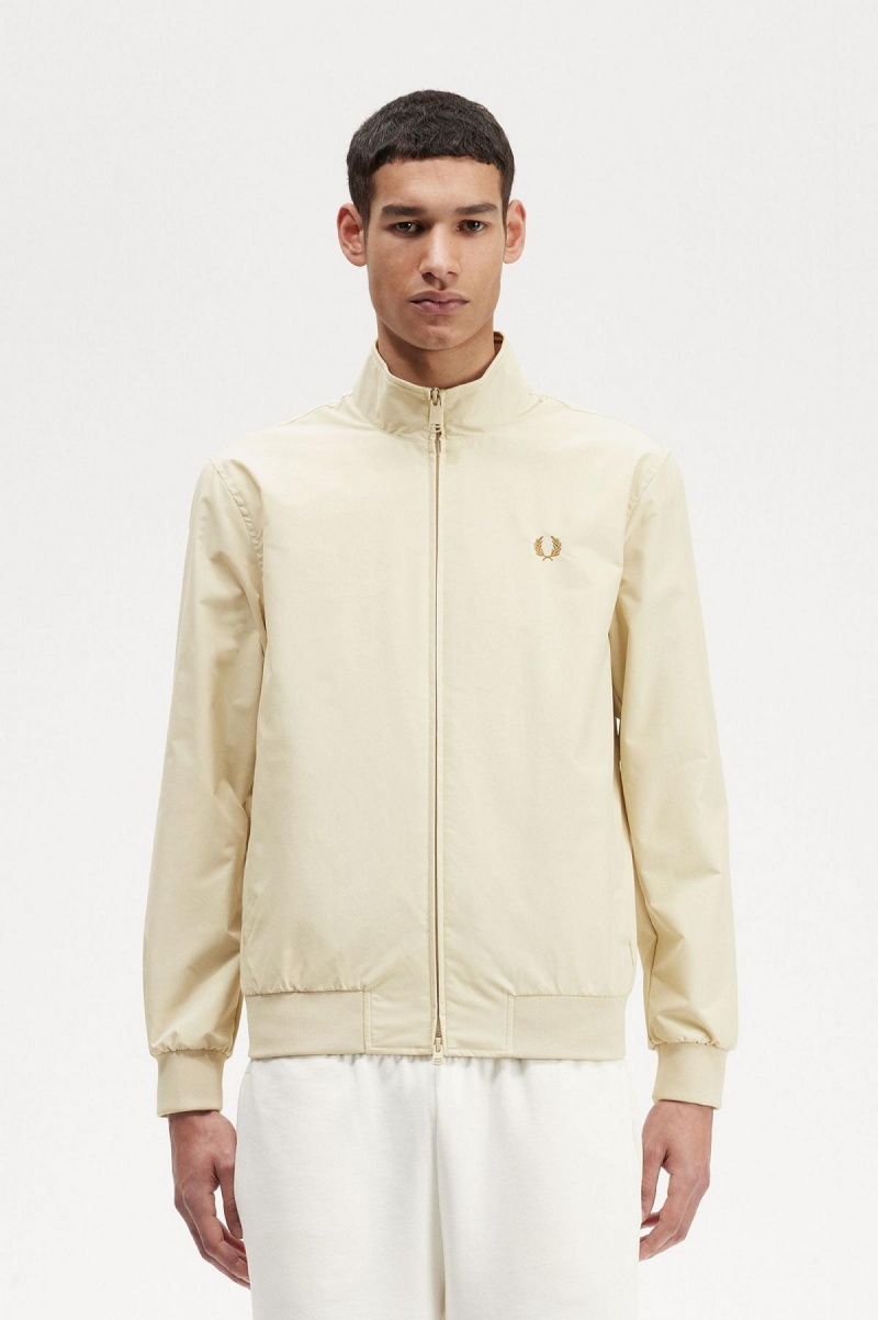 Fred Perry Brentham Mäntel Herren Oatmeal | FCHHY58309