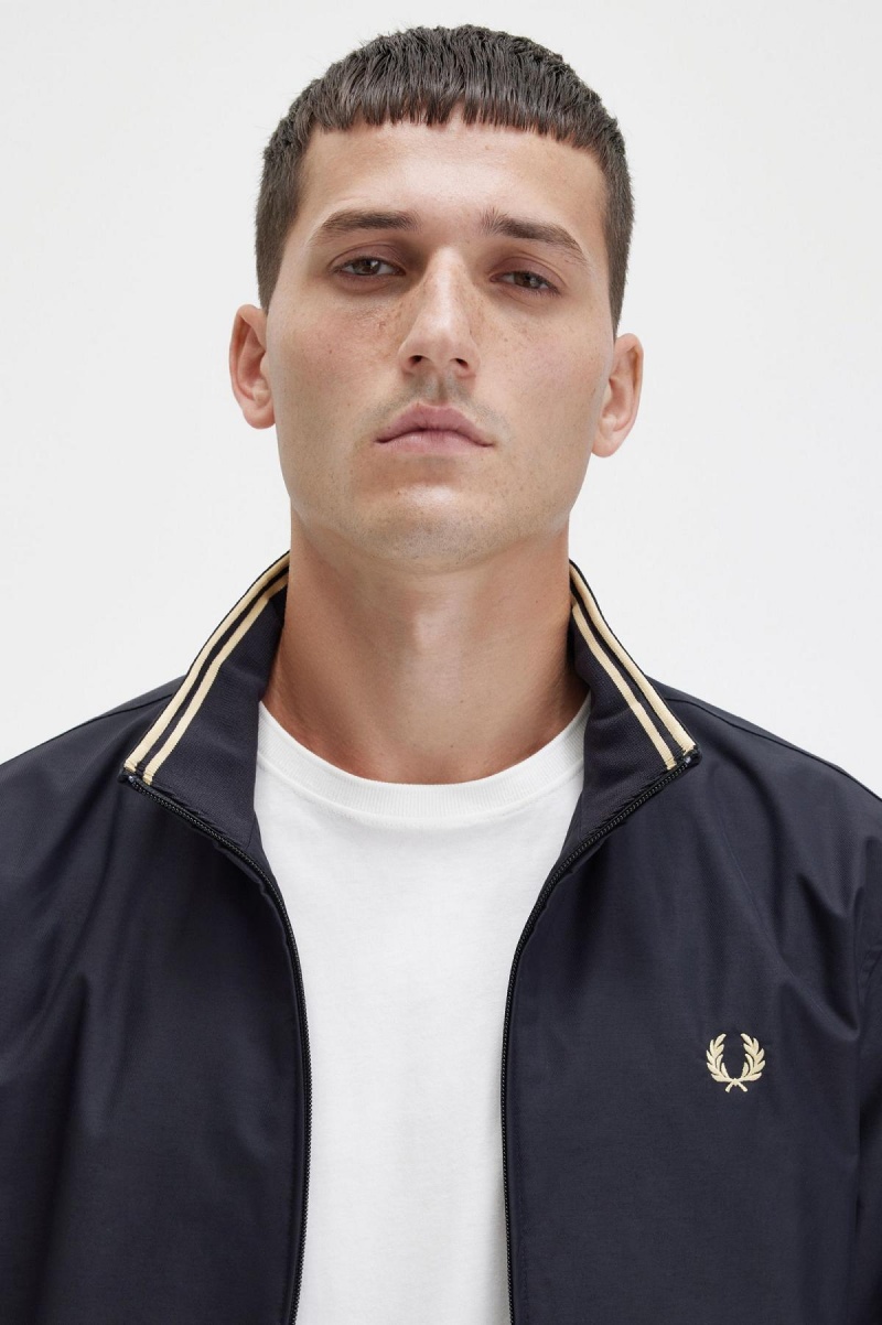 Fred Perry Brentham Mäntel Herren Schwarz | CHIIZ30082