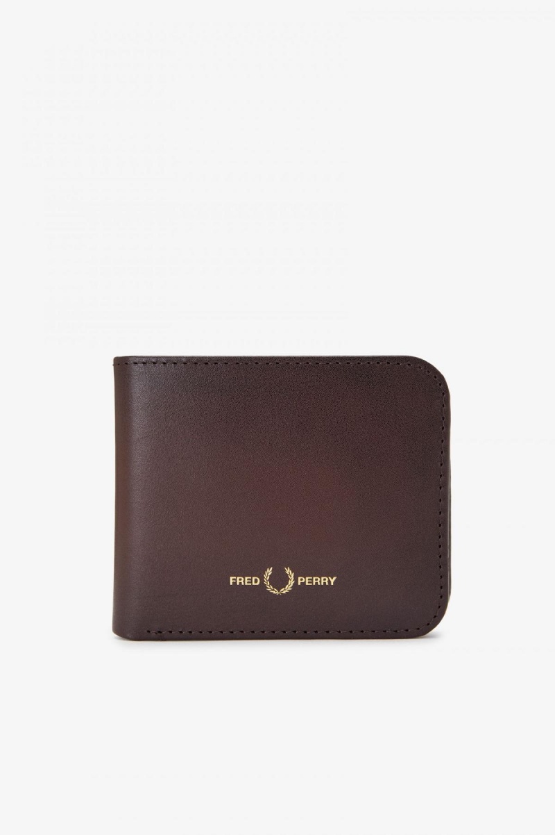 Fred Perry Burnished Leathr Billfold Geldbörse Accessories Burnt Tobacco | SCHNY43671