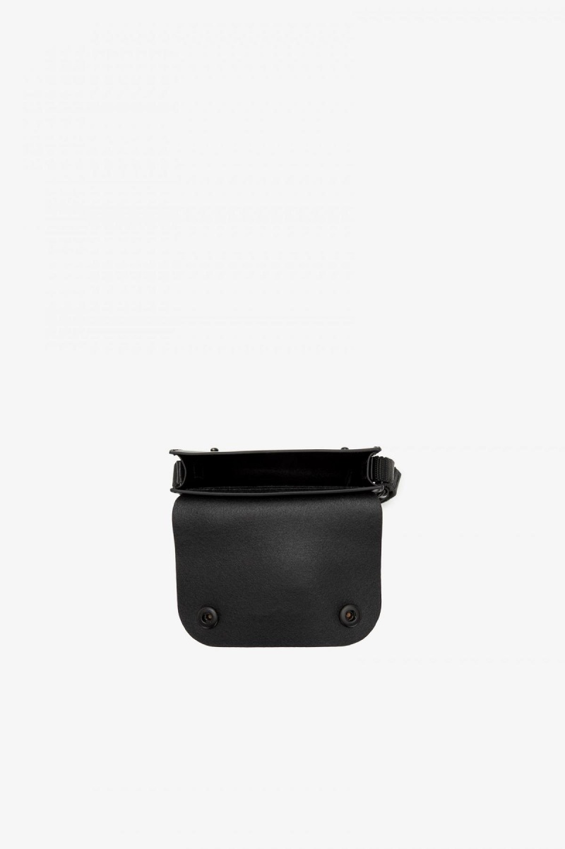 Fred Perry Burnished Leder Pouch Tasche Accessories Schwarz | CHDYB39999