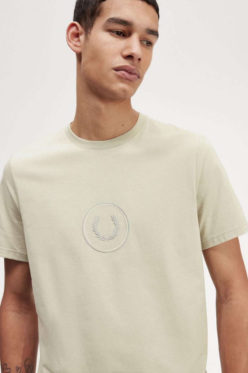 Fred Perry Circle Branding T-shirts Herren Hell | BCHSO72211