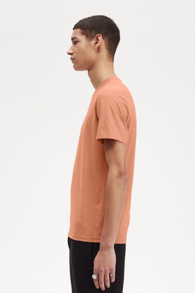 Fred Perry Circle Branding T-shirts Herren Hell | QCHWA54166