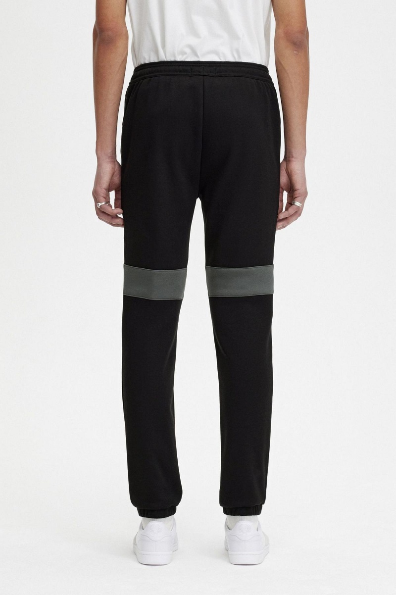 Fred Perry Colour Block Sweat Pants Hosen Herren Schwarz | ZCHNQ16042