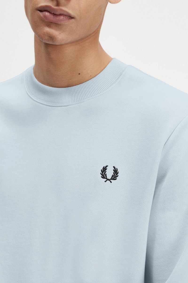 Fred Perry Crew Neck Sweatshirts Herren Hell | QCHWA40318