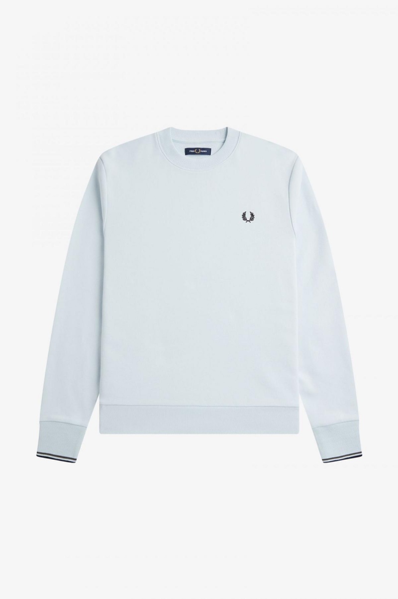 Fred Perry Crew Neck Sweatshirts Herren Hell | QCHWA40318