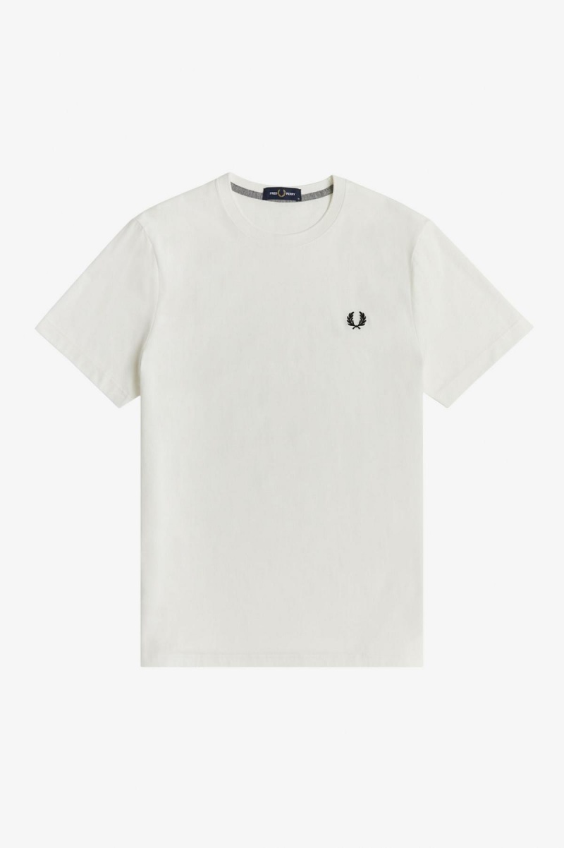 Fred Perry Crew Neck T-shirts Herren Weiß | CHIIZ22641