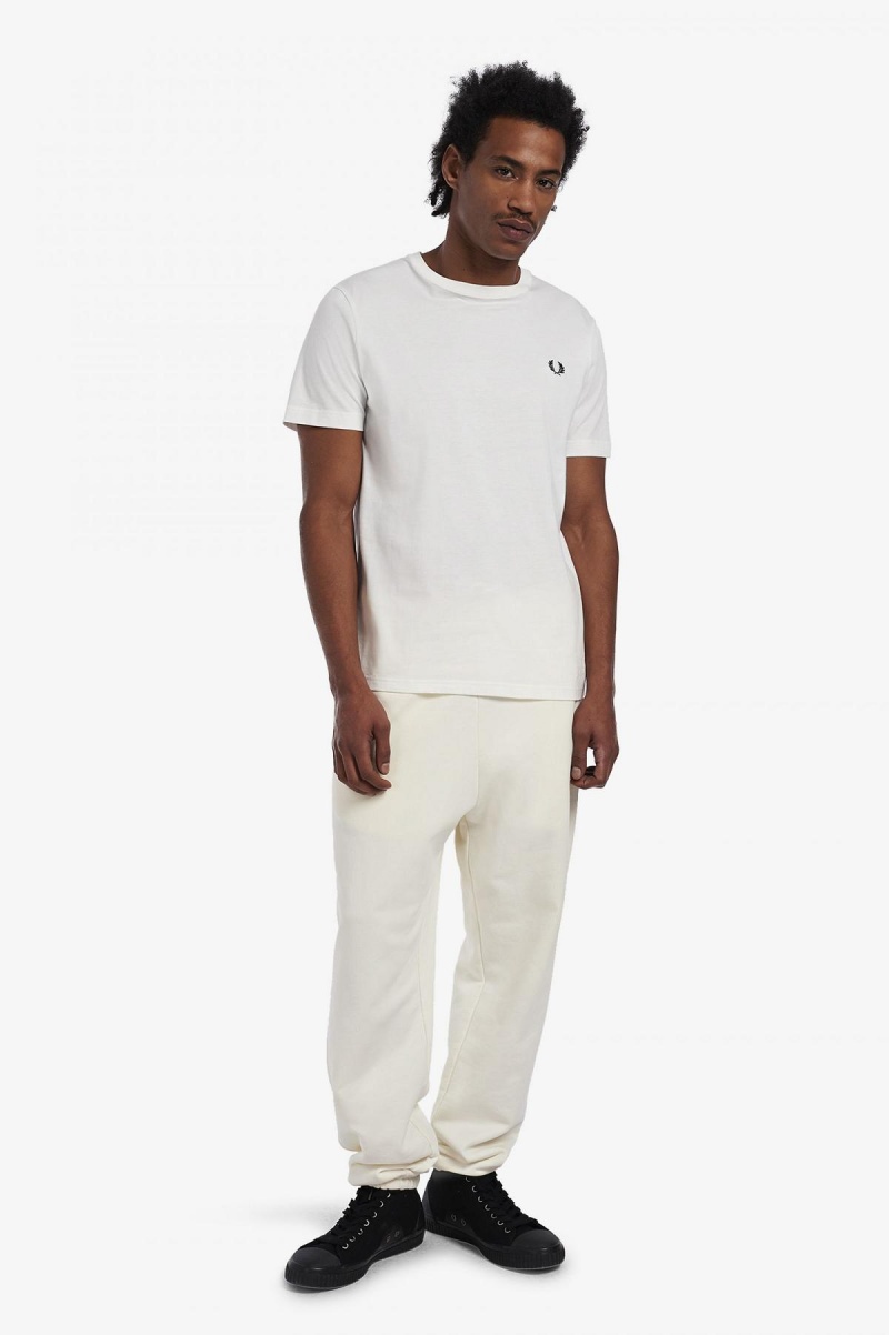 Fred Perry Crew Neck T-shirts Herren Weiß | CHIIZ22641