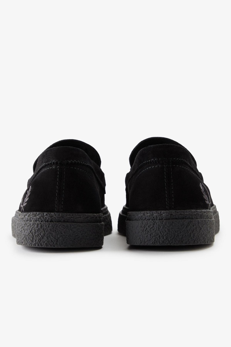 Fred Perry Dawson Loafer Schuhe Herren Schwarz | CHIIZ83827