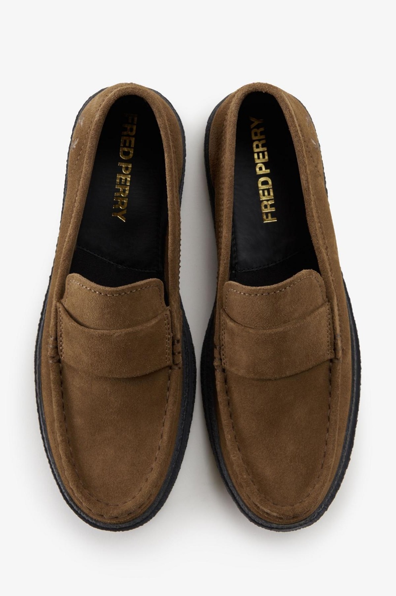 Fred Perry Dawson Loafer Schuhe Herren Shaded Stone | CHQCS15094