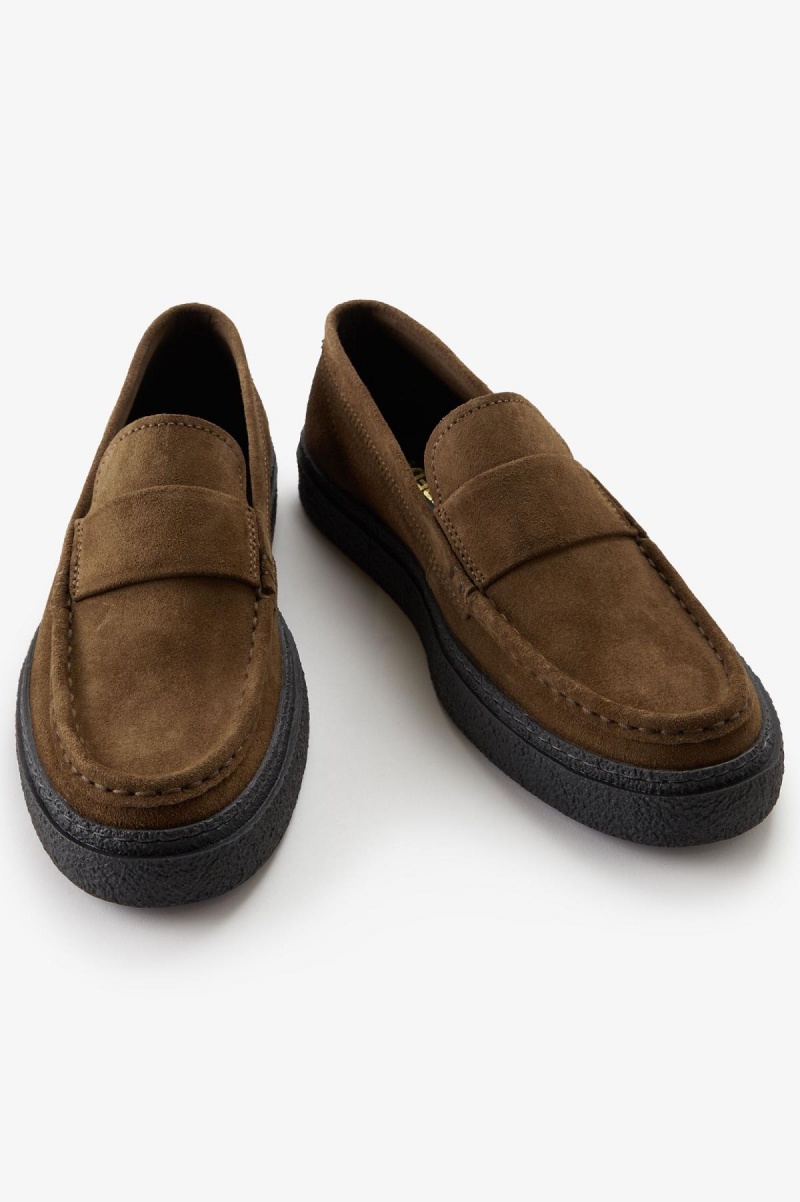 Fred Perry Dawson Loafer Schuhe Herren Shaded Stone | CHQCS15094