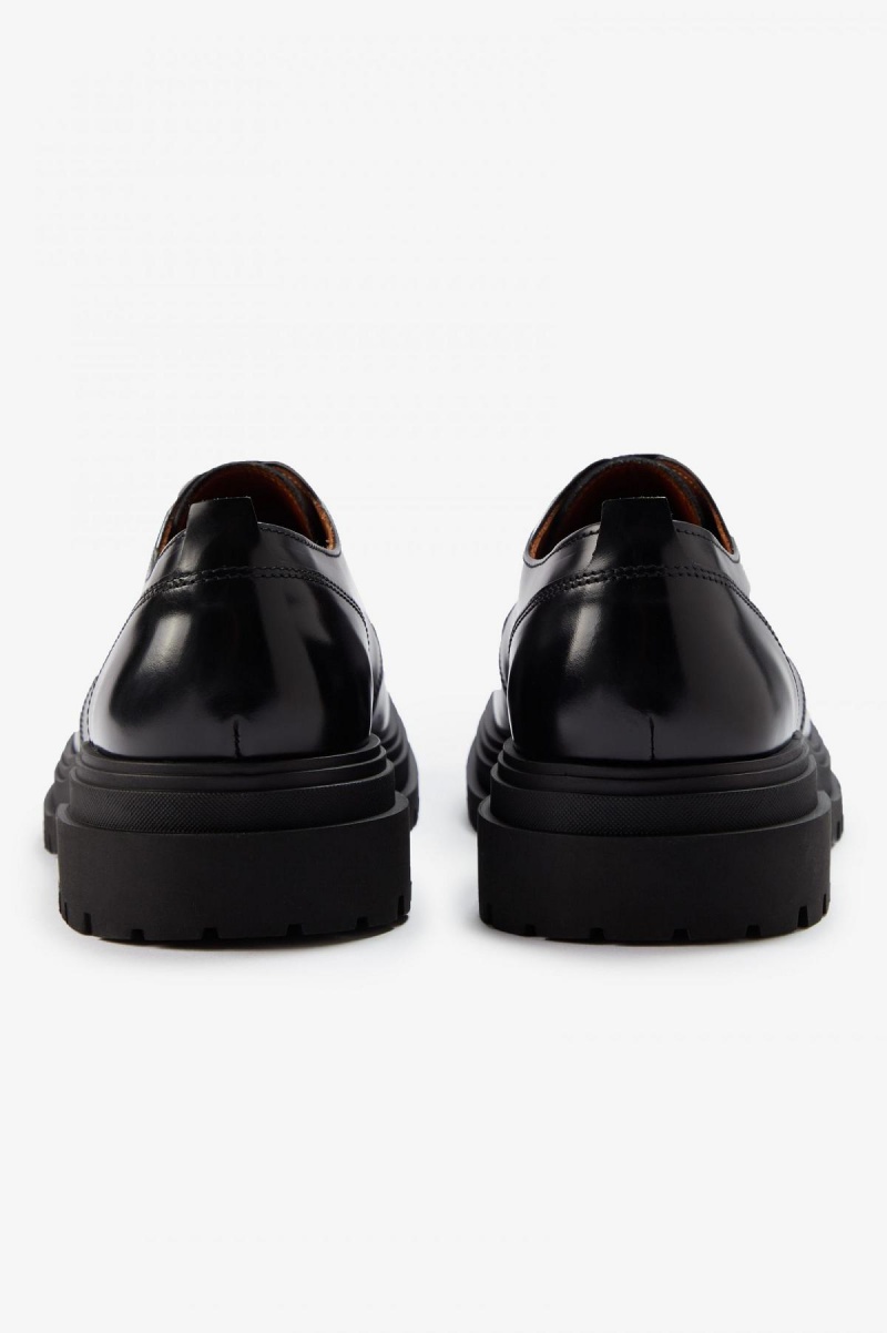 Fred Perry Derby Schuhe Damen Schwarz | CHJKU64777