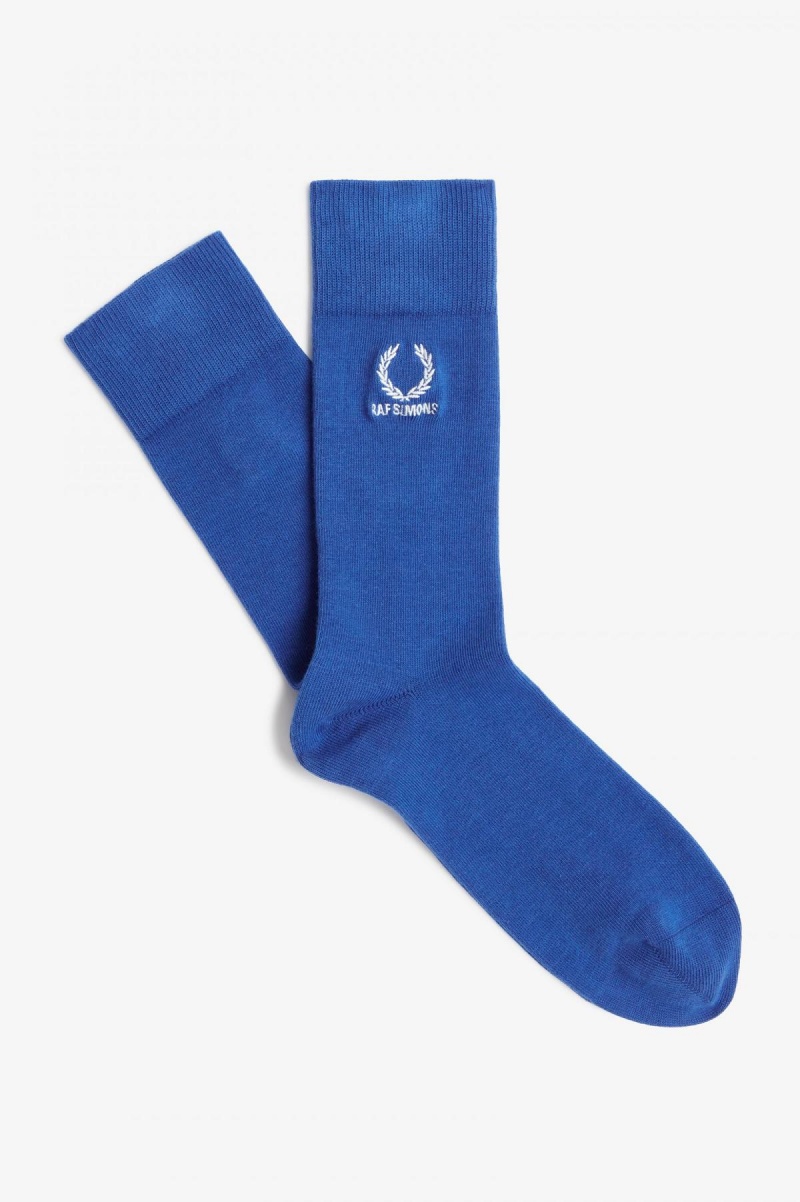 Fred Perry Embroided Socken Accessories Königsblau Blau | CHXBR20015