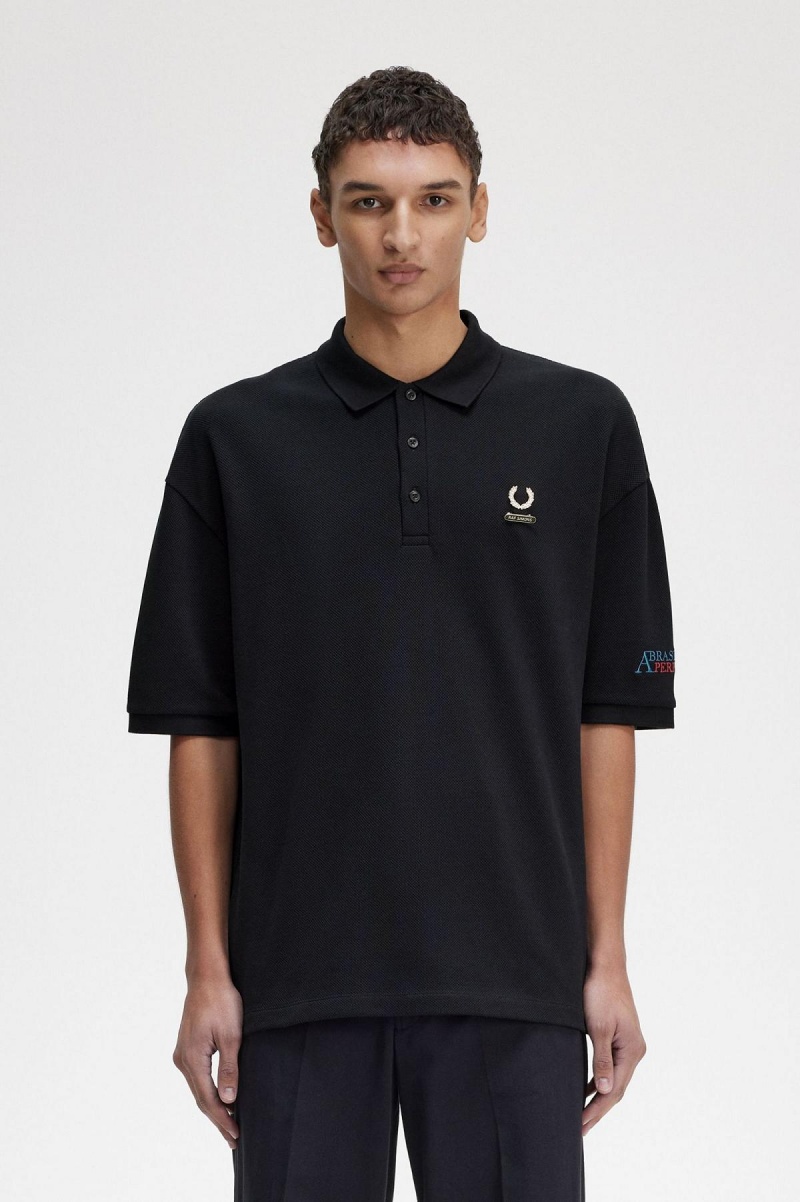 Fred Perry Embroidered Polo Shirt Polo Shirts Herren Schwarz | PCHQX66902