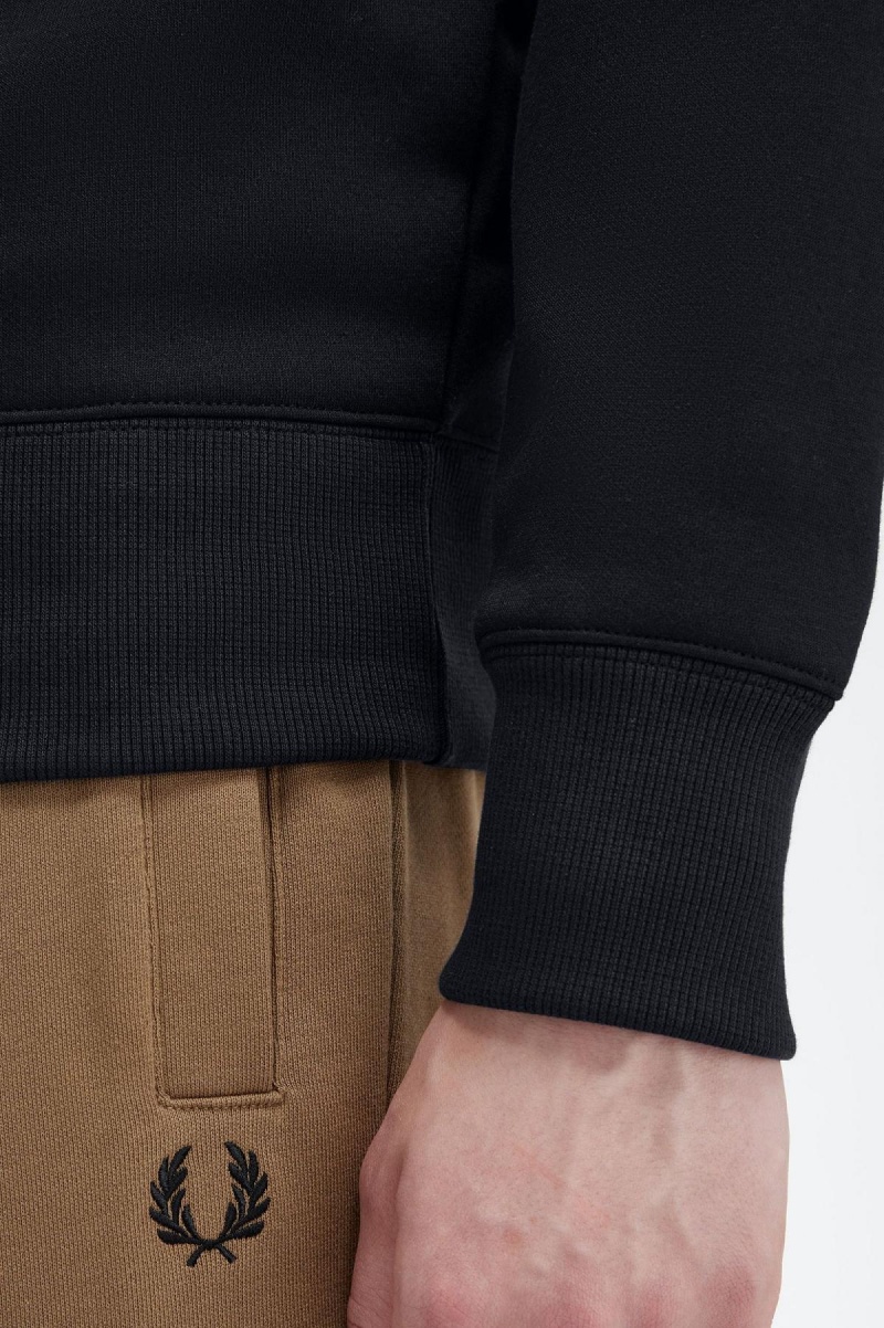 Fred Perry Embroidered Sweatshirts Herren Navy | CHQCS84124