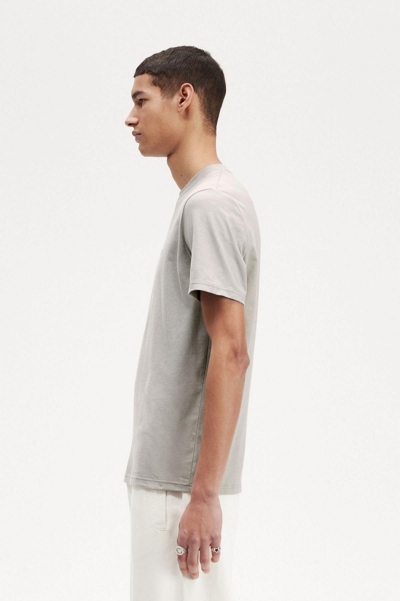 Fred Perry Embroidered T-shirts Herren Limestone | CHJVR24190