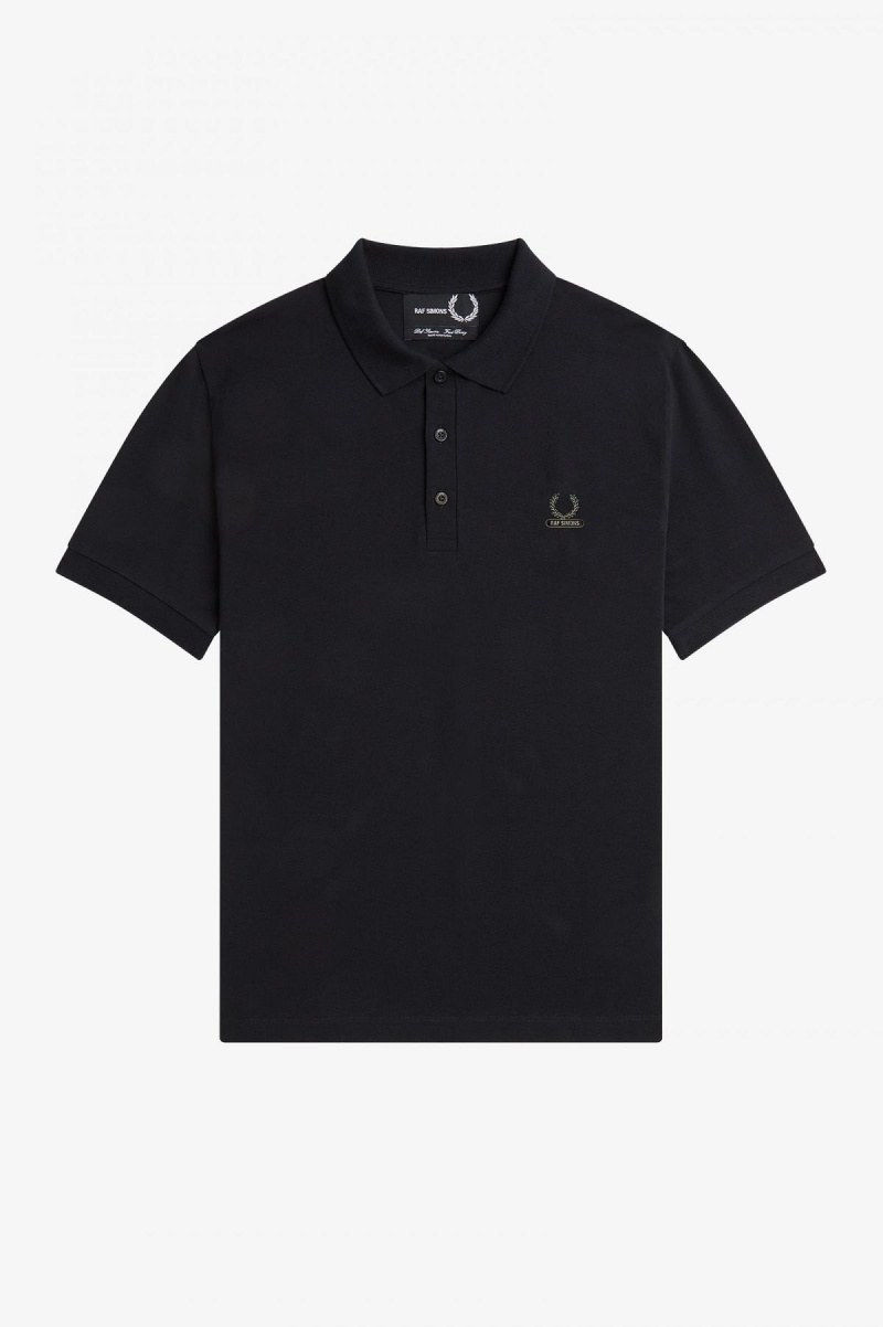Fred Perry Enamel Pin Polo Shirt Polo Shirts Herren Schwarz | CHQCS30414