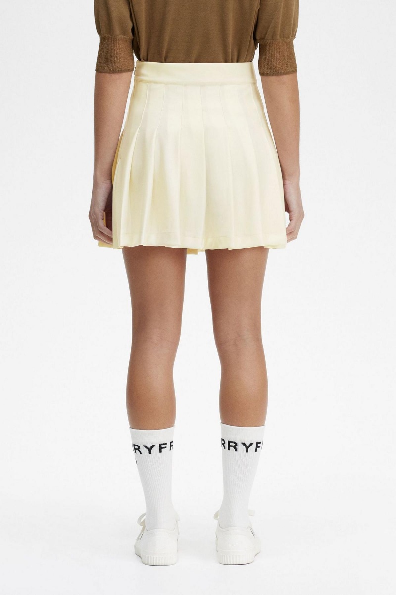 Fred Perry Falten Tennis Hosen Damen Ecru | QCHUV24628