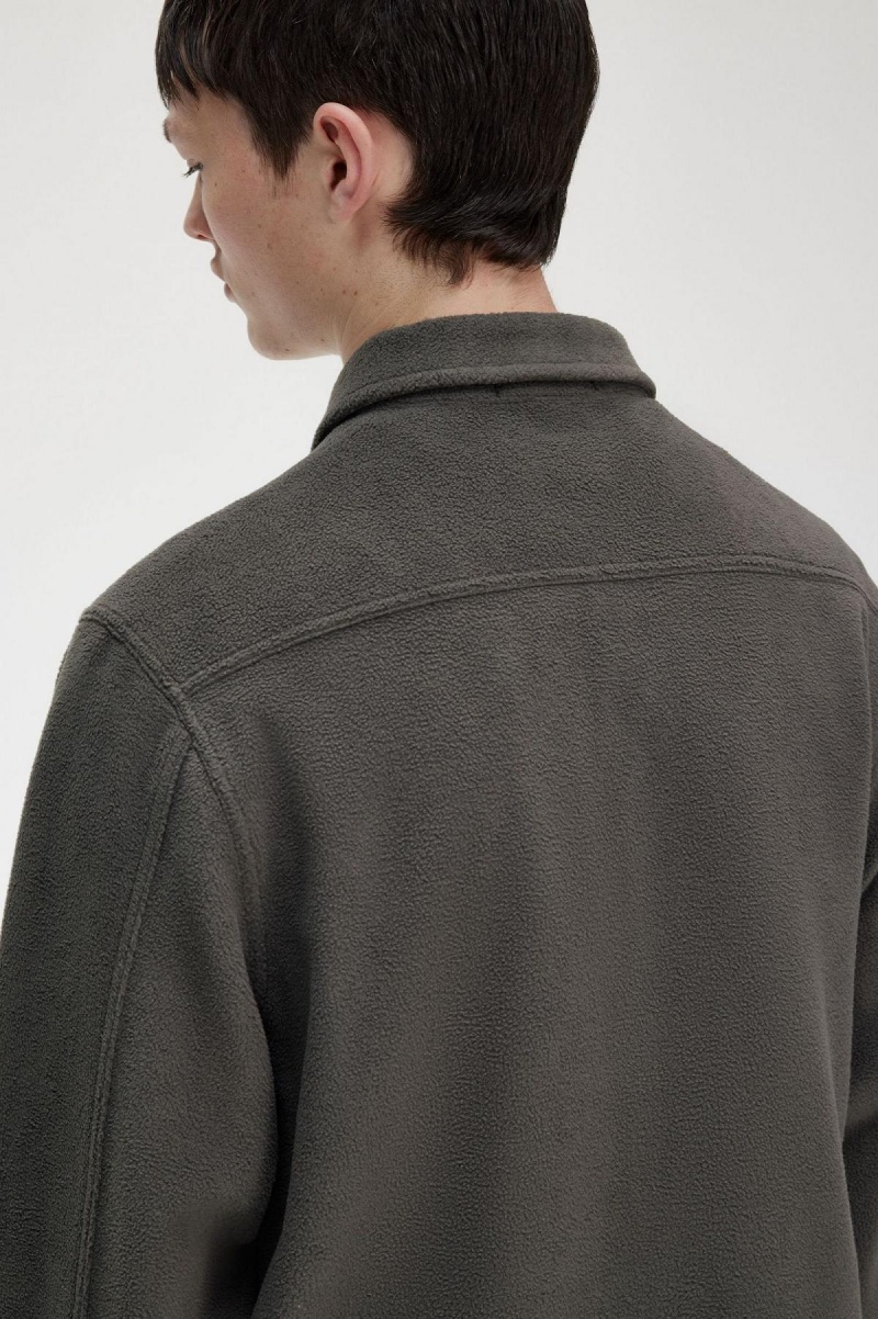 Fred Perry Fleece Hemd Herren Grün | CHCIF44237