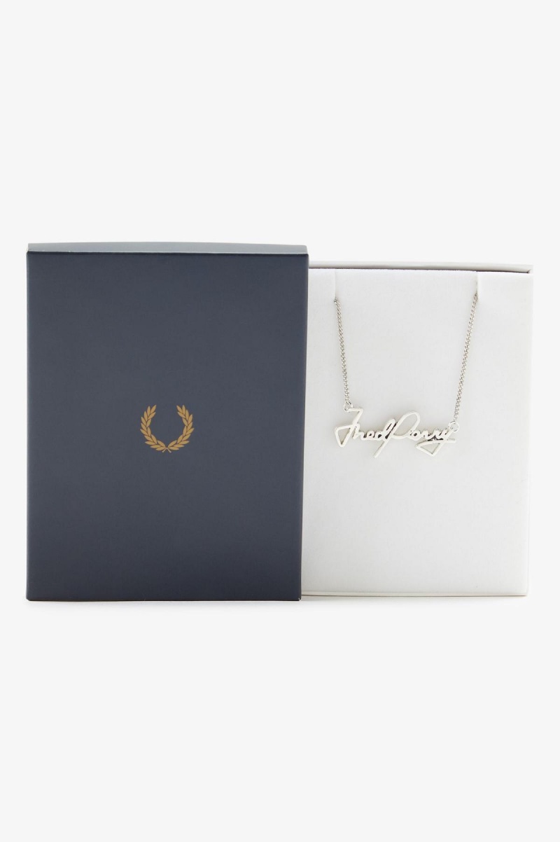 Fred Perry Fred Perry Necklace Schmuck Accessories Silber | CHCIF27594