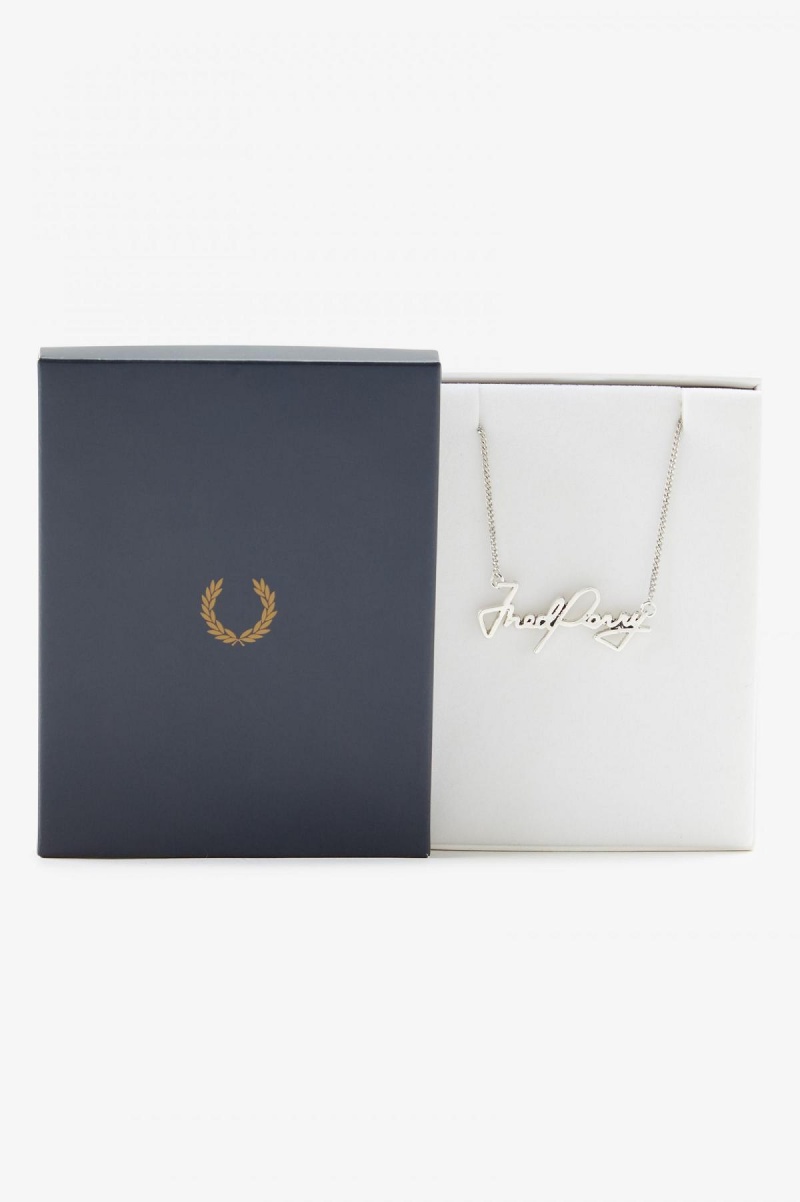 Fred Perry Fred Perry Necklace Schmuck Accessories Silber | CHCIF27594