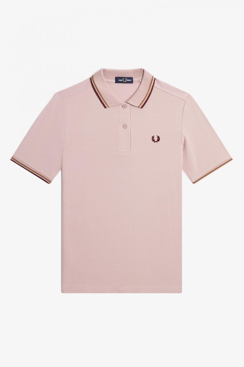 Fred Perry G3600 Fred Perry Shirt Damen Rosa Rosa | CHICD36148