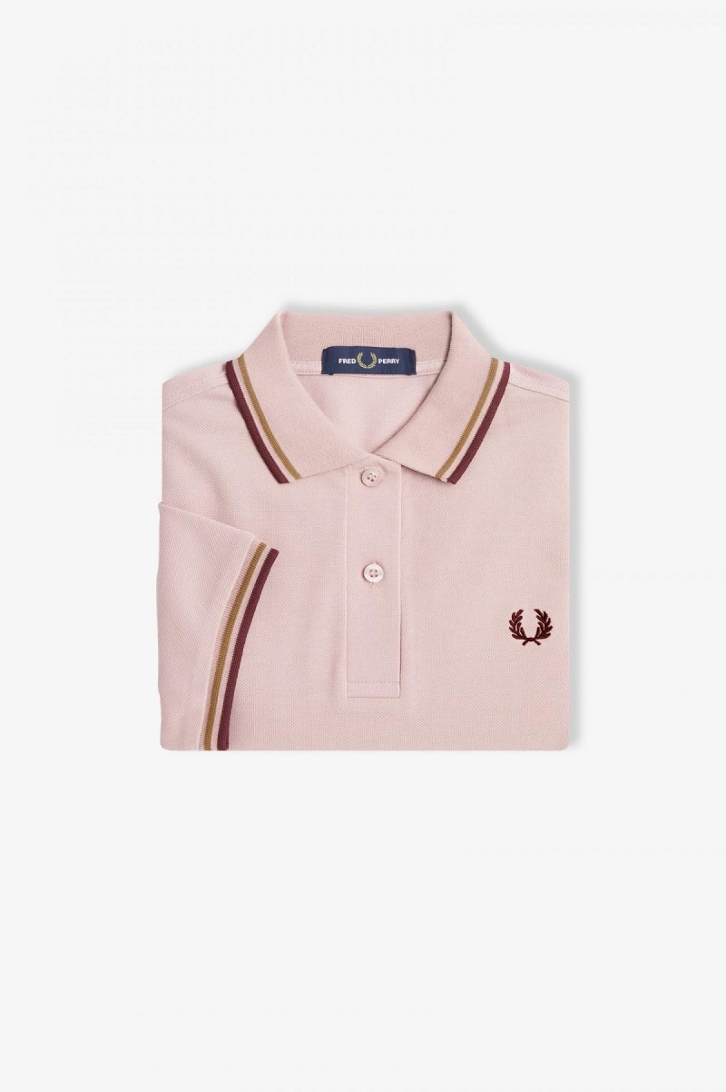 Fred Perry G3600 Fred Perry Shirt Damen Rosa Rosa | CHICD36148